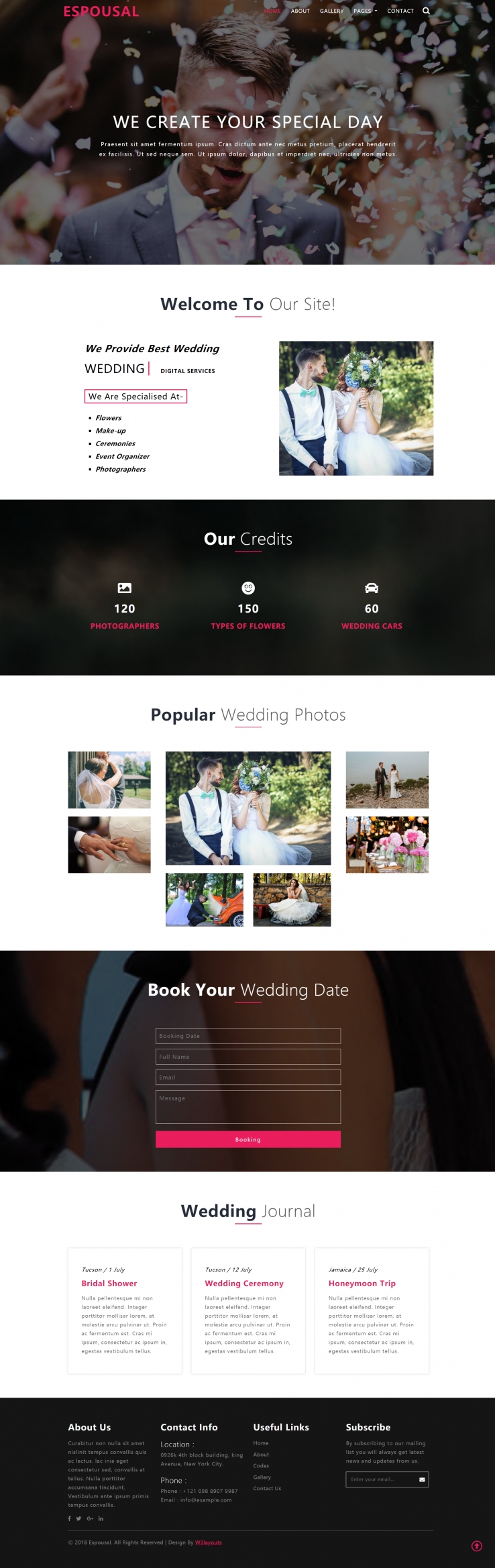 HTML红色欧美形式守护者婚礼网页模板代码