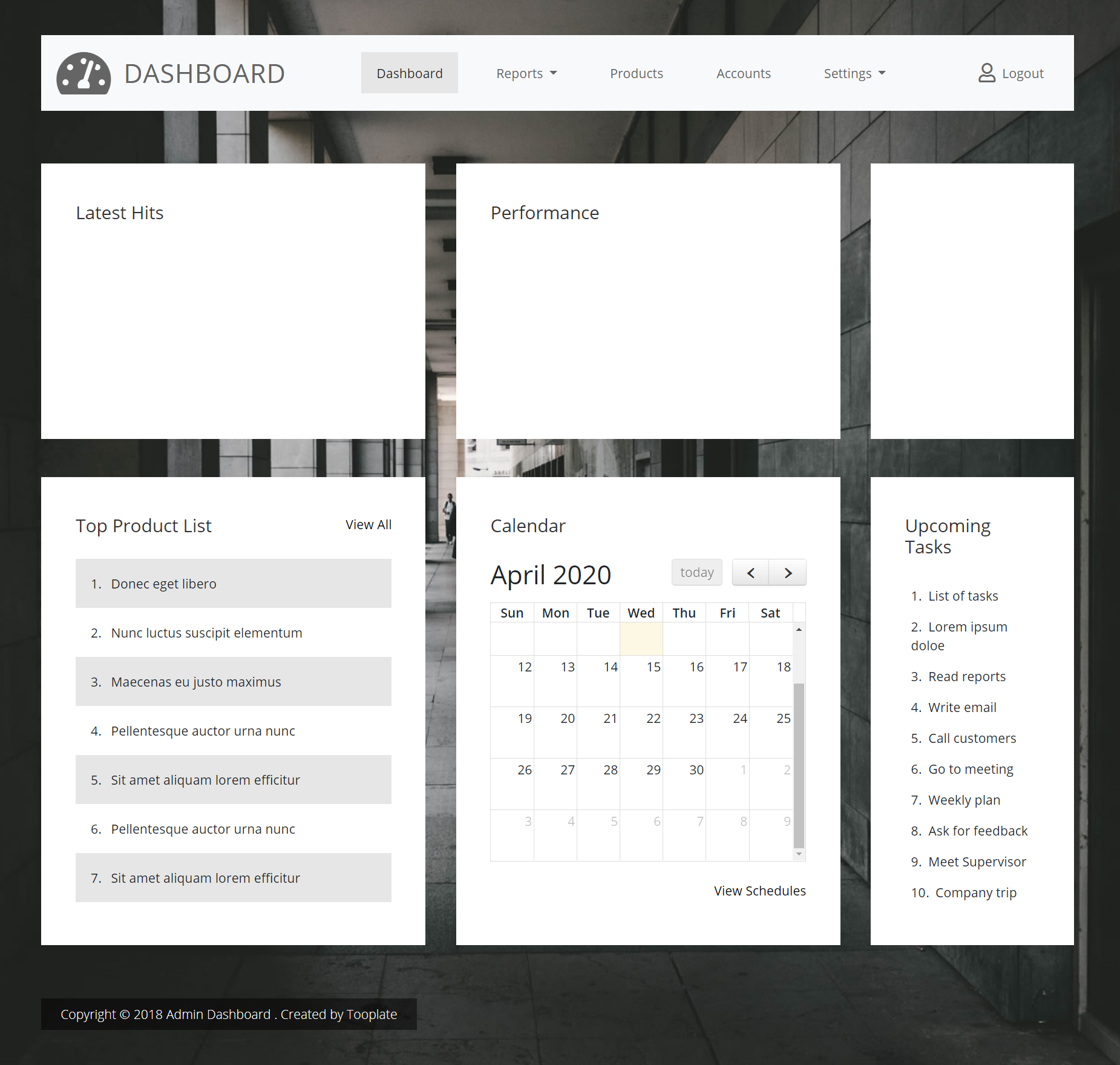 灰色欧美风格响应式数据排行后台网页模板