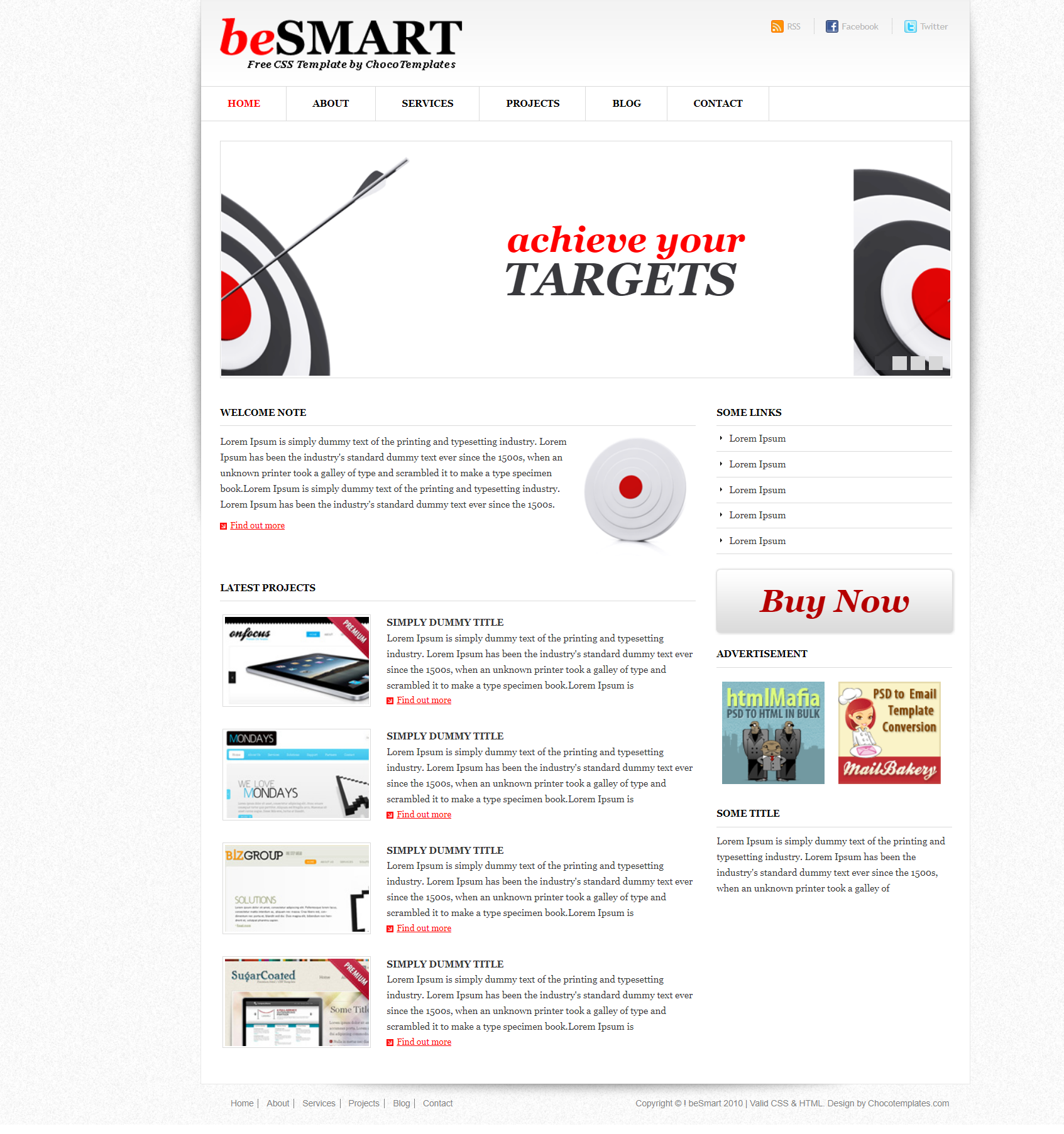 红色简洁风格响应式创意营销服务网页模板