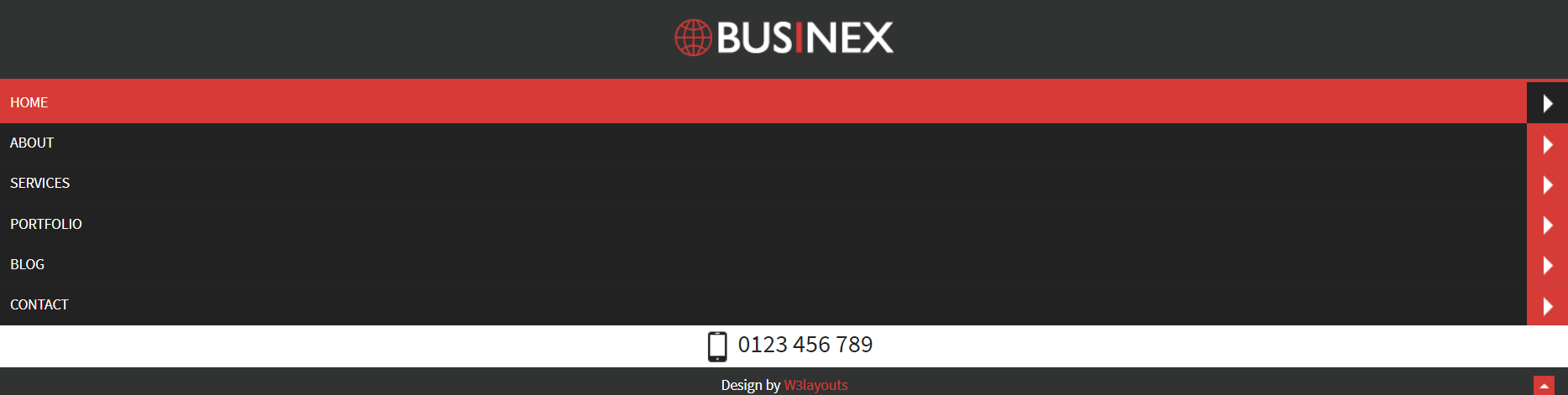 红色简洁风格响应式商业合作服务网页模板