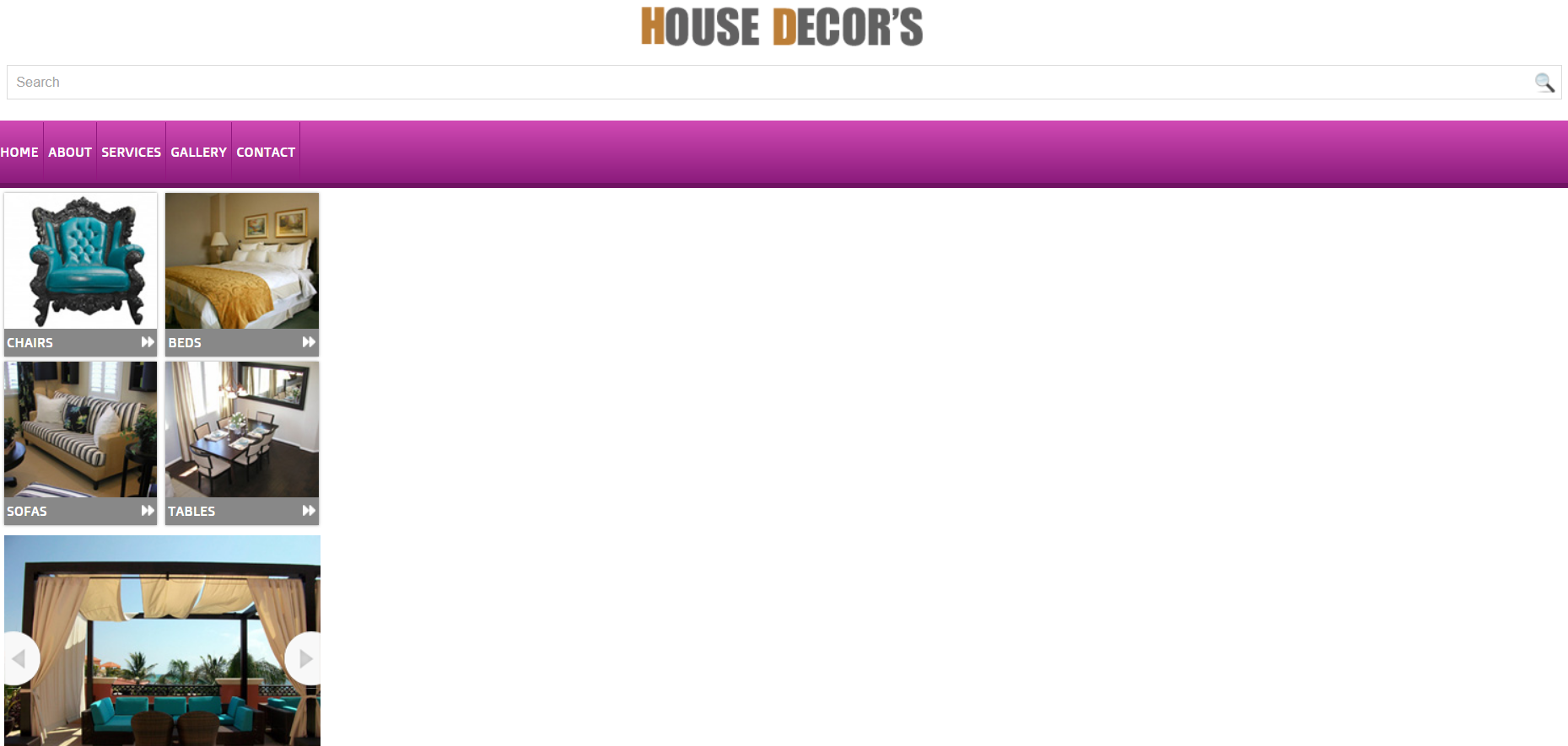 bootstrap紫色大气样式家具装饰设计网页模板代码下载