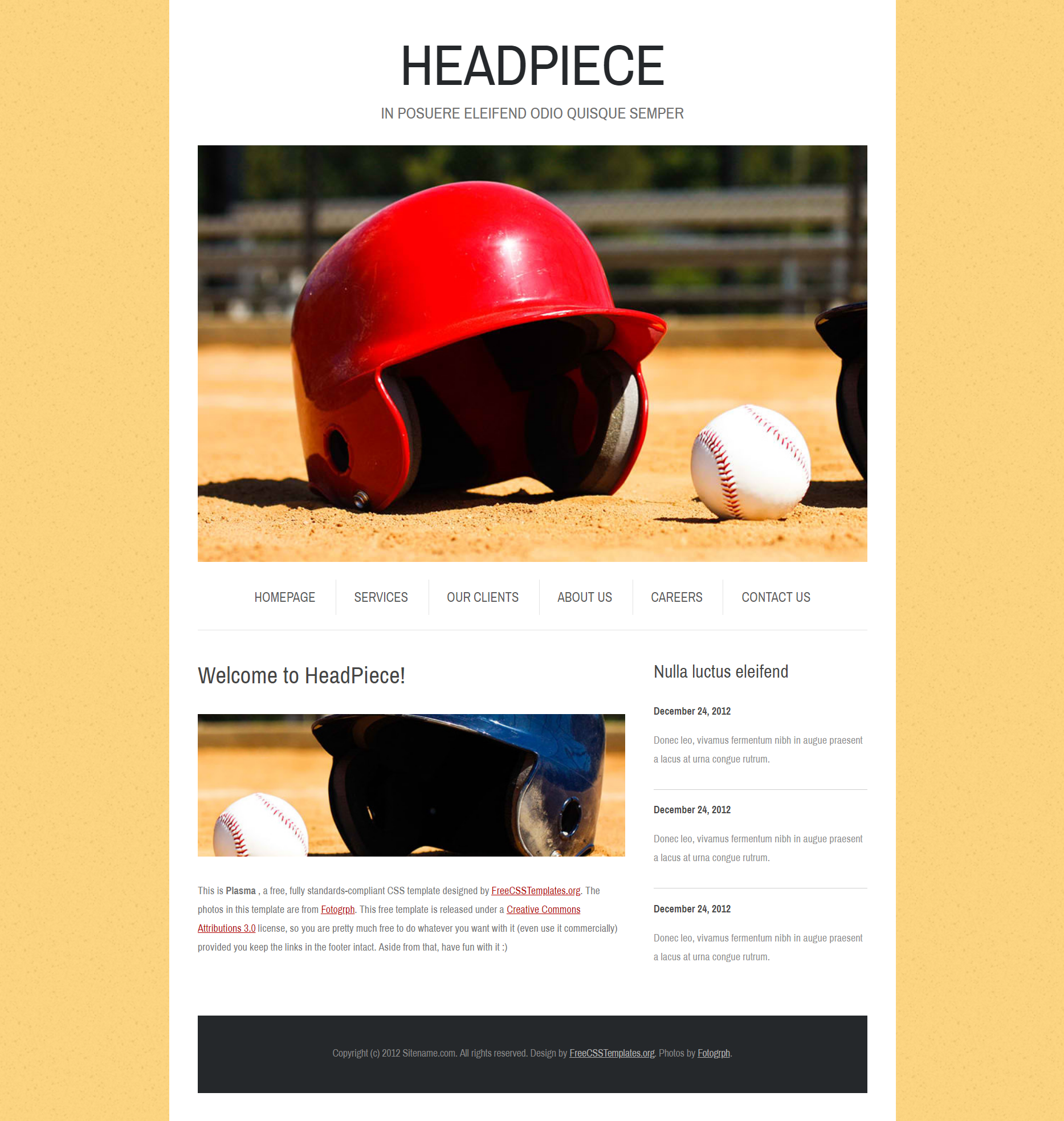 HTML灰色欧美形式运动头盔公司网页模板代码