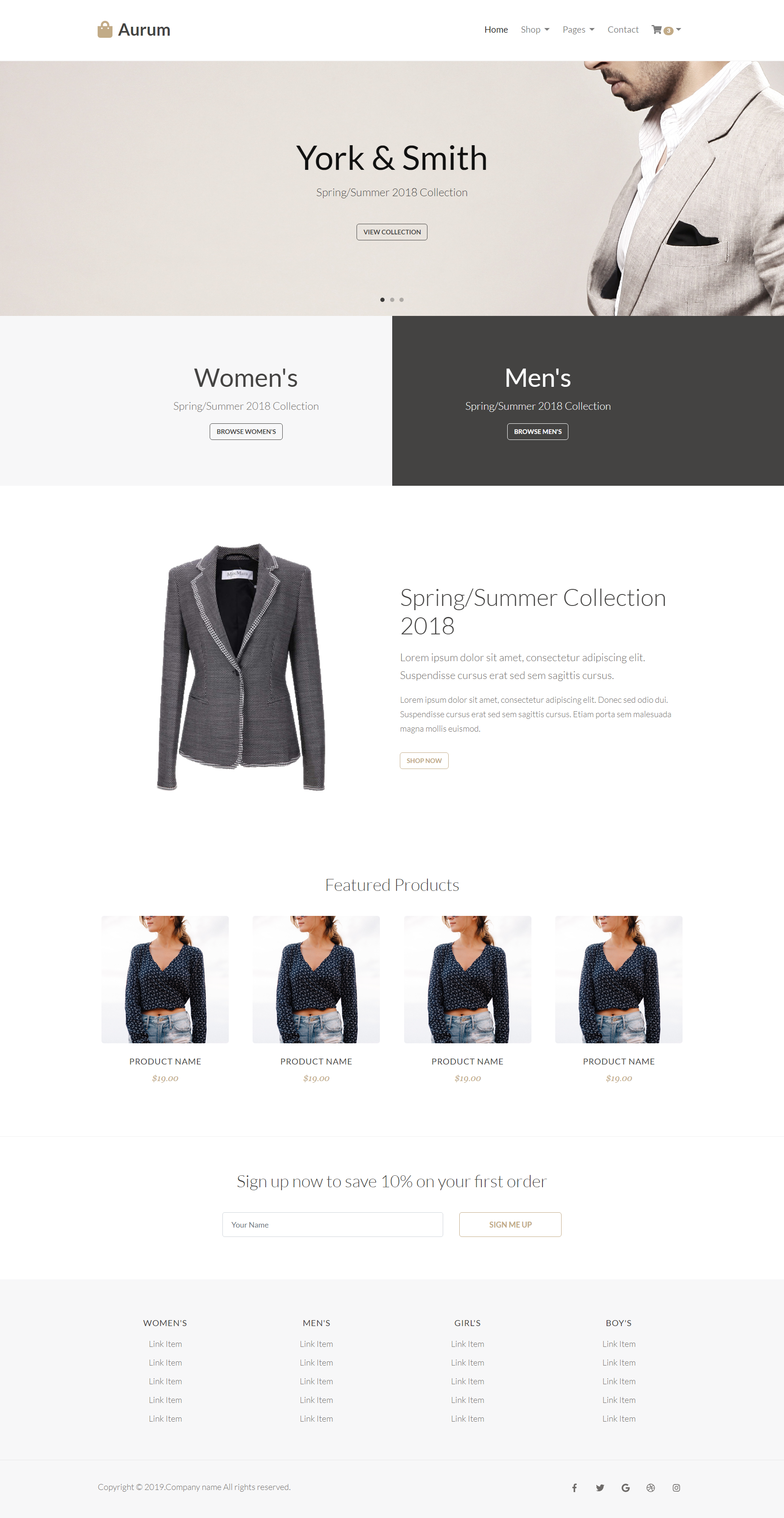 黑色简洁形式pc+wap服饰公司企业网站模板代码