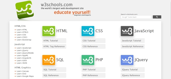 W3schools - web design